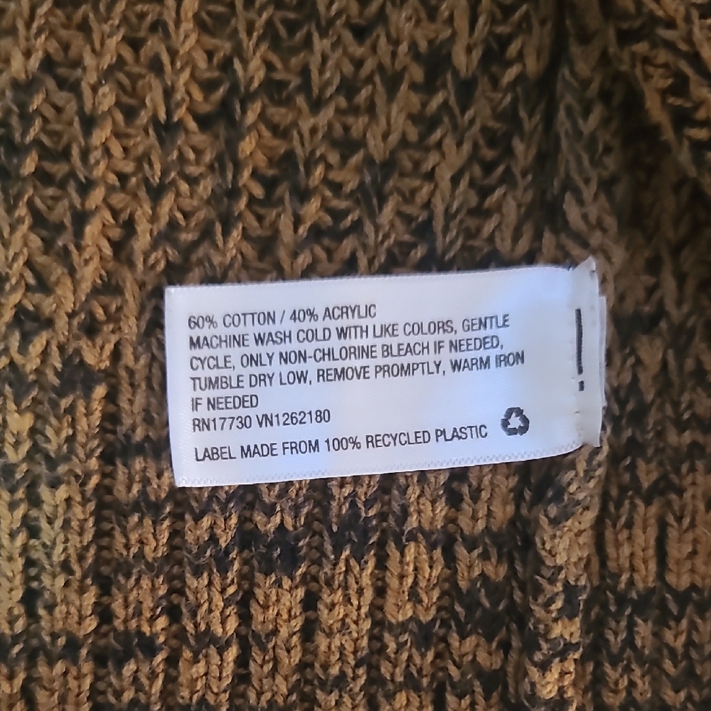 Cropped Oversize Brown Knit Sweater - Picture 6 of 7